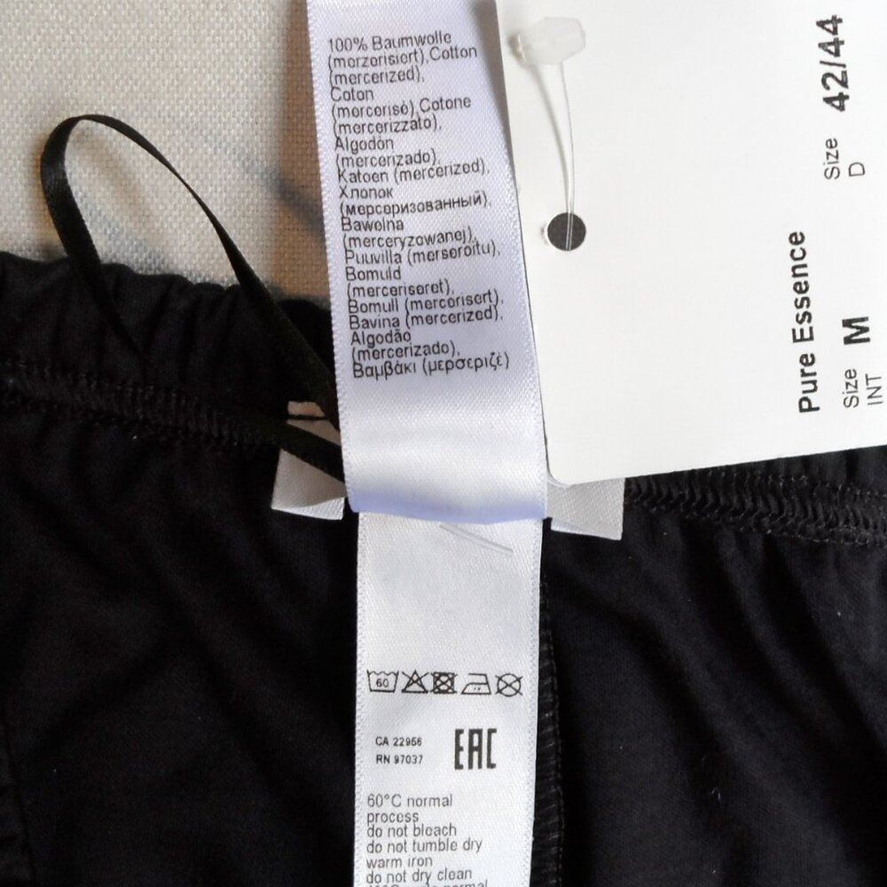 NWT HANRO Pure Essence Soft Cotton Pajama Pull-On Pants Joggers M 10-12 - Picture 9 of 10